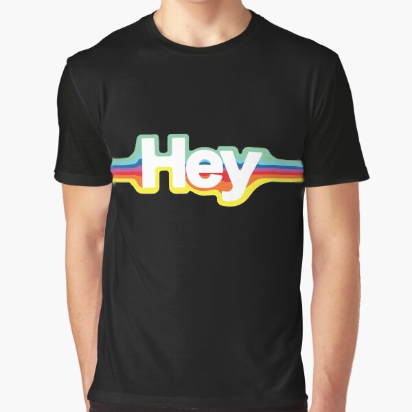 Retro "Hey" Design by harrisB T-Shirts, Hoodie, Sweatshirt | BlankRebels.com (Image 1)