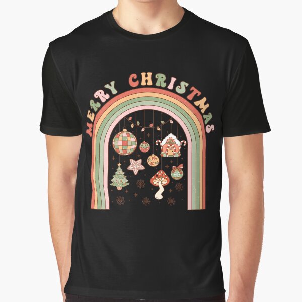 Retro Christmas merry christmas retro rainbow by MaggiLars