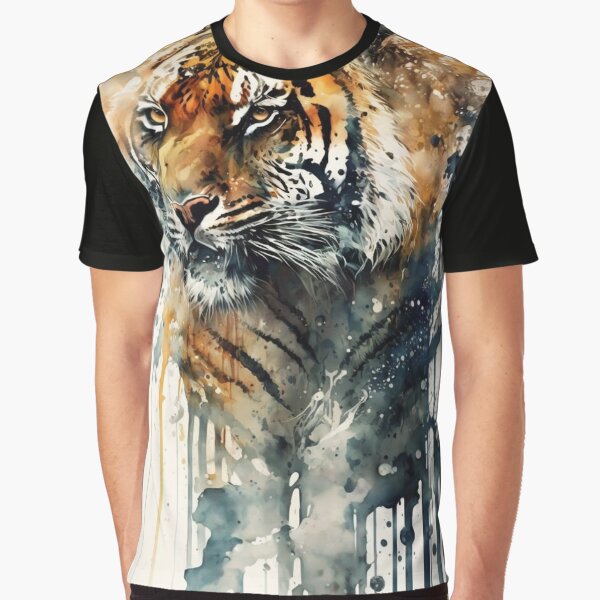 Watercolors animals - The tiger by AB9-Designs T-Shirts, Hoodie, Sweatshirt | BlankRebels.com (Image 1)