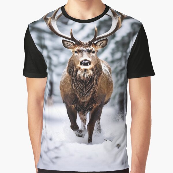 Snowy deer by Collection de trésors T-Shirts, Hoodie, Sweatshirt | BlankRebels.com (Image 1)