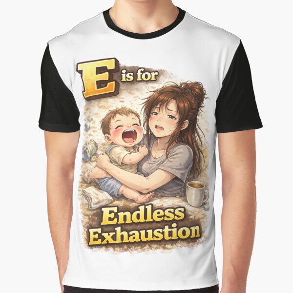 Mom Life – “Endless Exhaustion” · Alphabets – Mom’s POV by VQMHaidar T-Shirts, Hoodie, Sweatshirt | BlankRebels.com (Image 1)