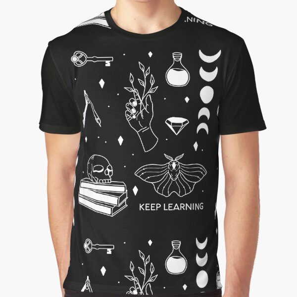 Keep Learning - White by ethnicdrawing T-Shirts, Hoodie, Sweatshirt | BlankRebels.com (Image 1)