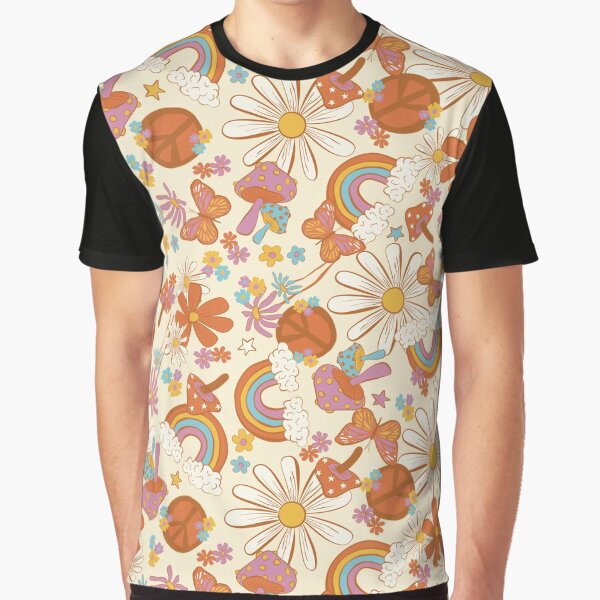 Hippie mushroom love and peace by Erie-Cole T-Shirts, Hoodie, Sweatshirt | BlankRebels.com (Image 1)