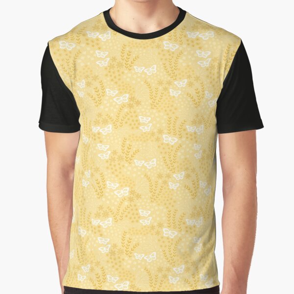 Ditsy Butterfly Floral - yellow by jenuinedesigns T-Shirts, Hoodie, Sweatshirt | BlankRebels.com (Image 1)