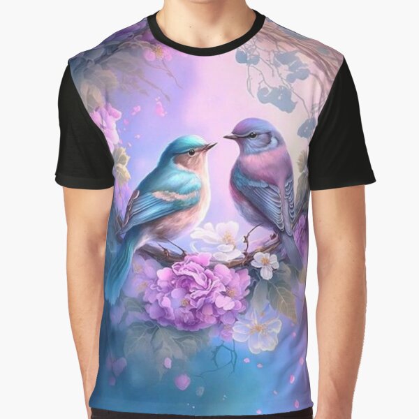 Magical forest bird's couple by JayaNayak T-Shirts, Hoodie, Sweatshirt | BlankRebels.com (Image 1)