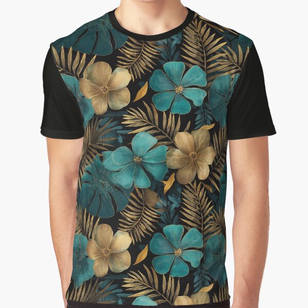 Chic Tropical Floral  - Birth Flower Motif  - Gifts For Boyfriend by RoyalStarsPatts T-Shirts, Hoodie, Sweatshirt (Image 1)