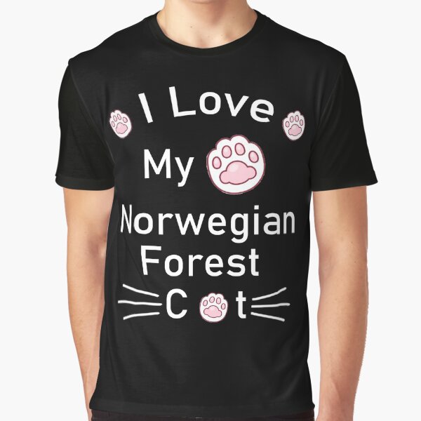 I Love My Norwegian Forest Cat by Housestore T-Shirts, Hoodie, Sweatshirt | BlankRebels.com (Image 1)
