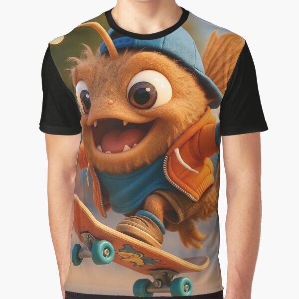 Skater Monkfish by Sillytoe T-Shirts, Hoodie, Sweatshirt | BlankRebels.com (Image 1)