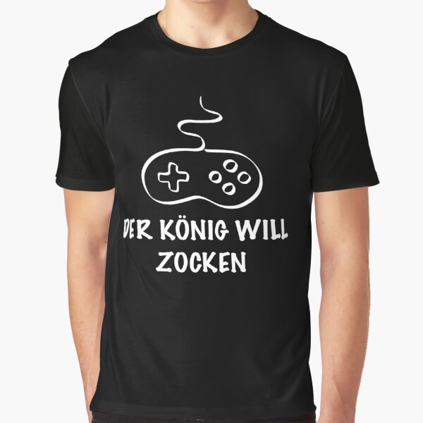 THE KING WANTS TO GAME | Gaming gamer console | Controller by yourtravelguide T-Shirts, Hoodie, Sweatshirt (Image 1)