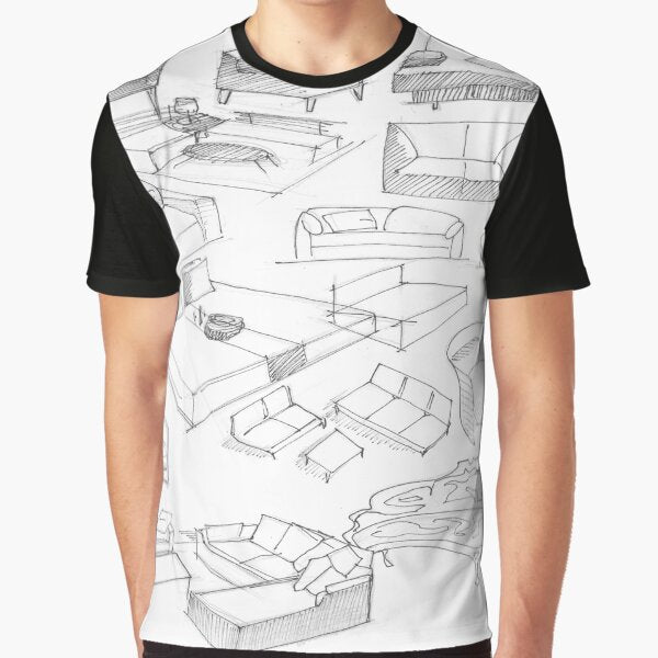 white decor lightroom furniture sketches by jorgelebeau T-Shirts, Hoodie, Sweatshirt | BlankRebels.com (Image 1)