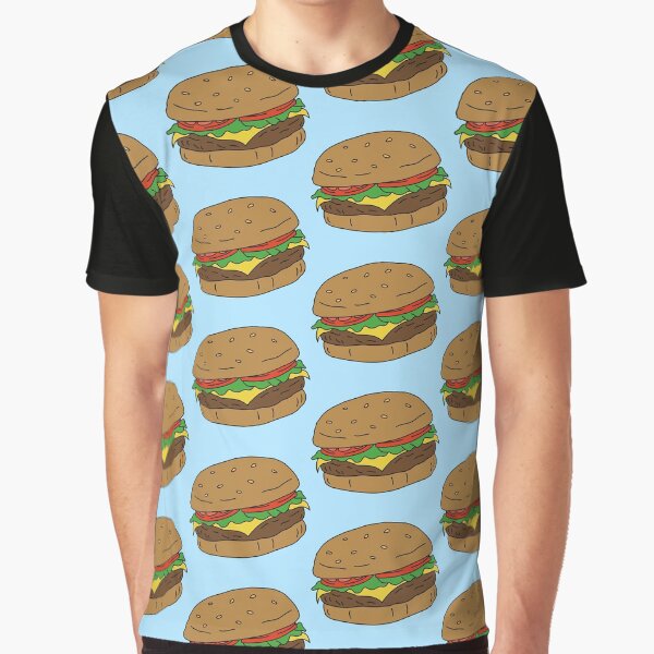 Burger (Blue) by Reba Lou T-Shirts, Hoodie, Sweatshirt | BlankRebels.com (Image 1)