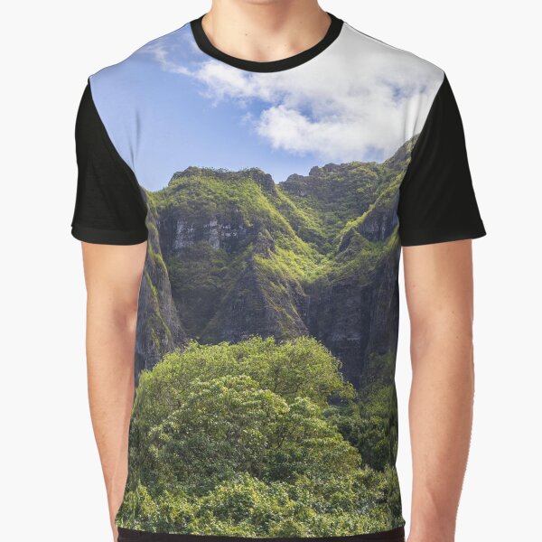 Lush Mountain Kualoa Hawaii by Gio Spano T-Shirts, Hoodie, Sweatshirt | BlankRebels.com (Image 1)
