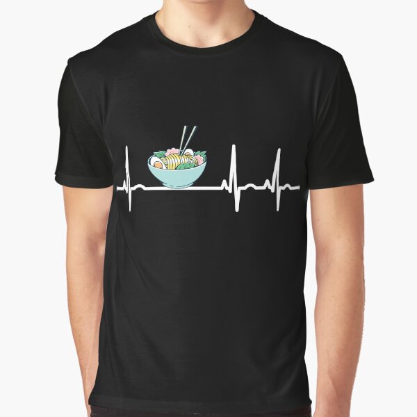 Ramen Soup Noodles EKG by Salvadax T-Shirts, Hoodie, Sweatshirt | BlankRebels.com (Image 1)