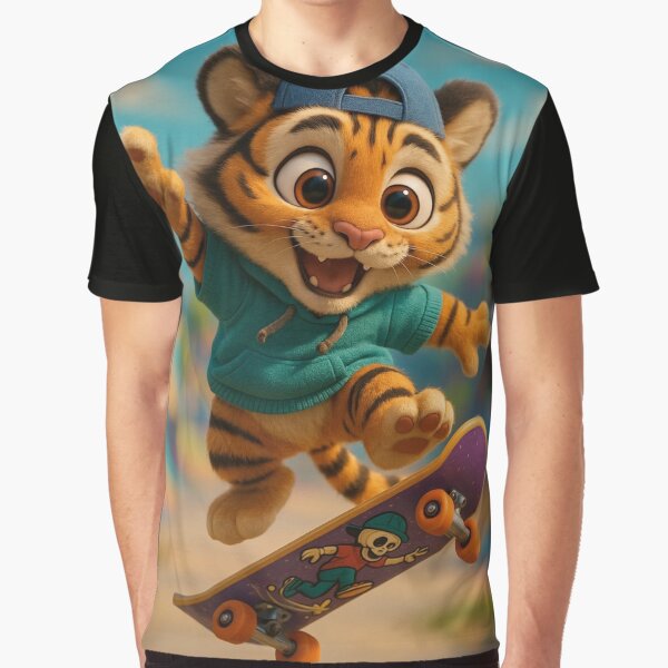 Skater Malayan Tiger by Sillytoe T-Shirts, Hoodie, Sweatshirt | BlankRebels.com (Image 1)