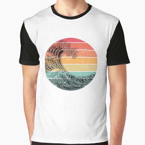 retro ocean waves by Luisshopp T-Shirts, Hoodie, Sweatshirt | BlankRebels.com (Image 1)
