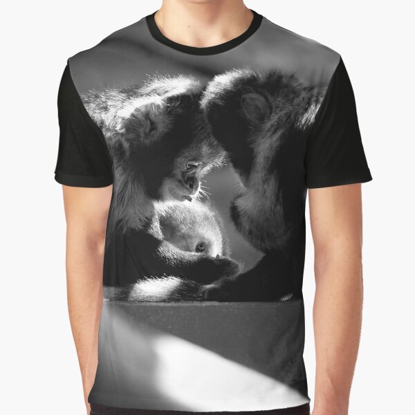 Cheeky Monkeys (Monochrome) by DoodleBugImages T-Shirts, Hoodie, Sweatshirt | BlankRebels.com (Image 1)