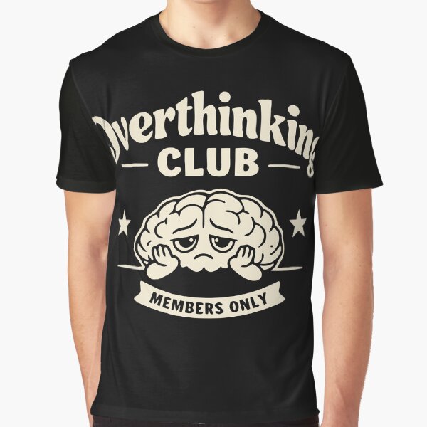 Overthinking Club Poster – Aesthetic Minimalist Wall Art by BaKamiLand T-Shirts, Hoodie, Sweatshirt (Image 1)