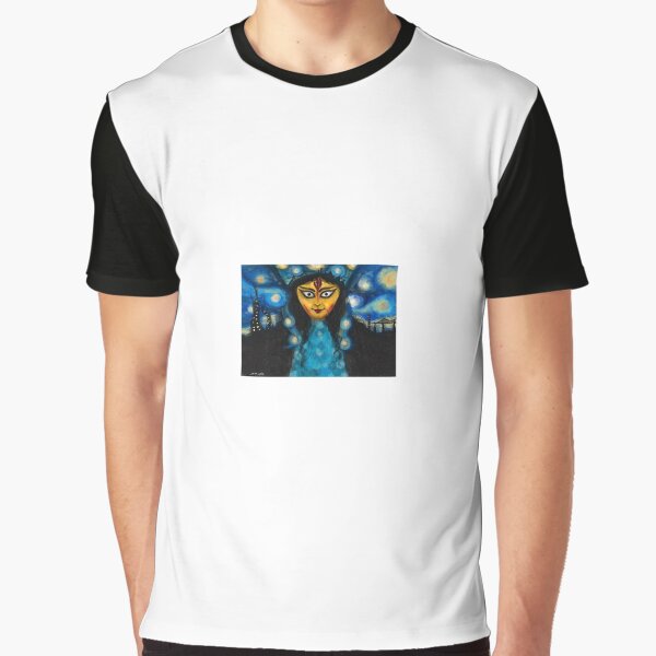 Durga goddess vangogh style by satchat T-Shirts, Hoodie, Sweatshirt | BlankRebels.com (Image 1)