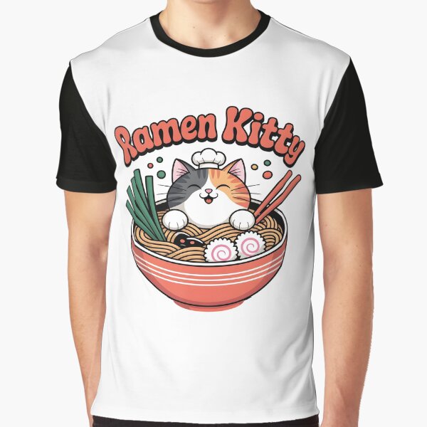 Cat and Ramen Kitten by Uglyandcute T-Shirts, Hoodie, Sweatshirt | BlankRebels.com (Image 1)