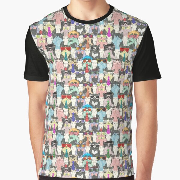 Cool Cats Pattern by Teecha