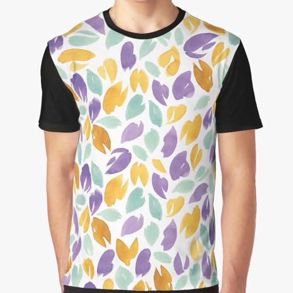 Watercolour Petals | Purple, Orange, Green by RebeccaFlaherty T-Shirts, Hoodie, Sweatshirt | BlankRebels.com (Image 1)
