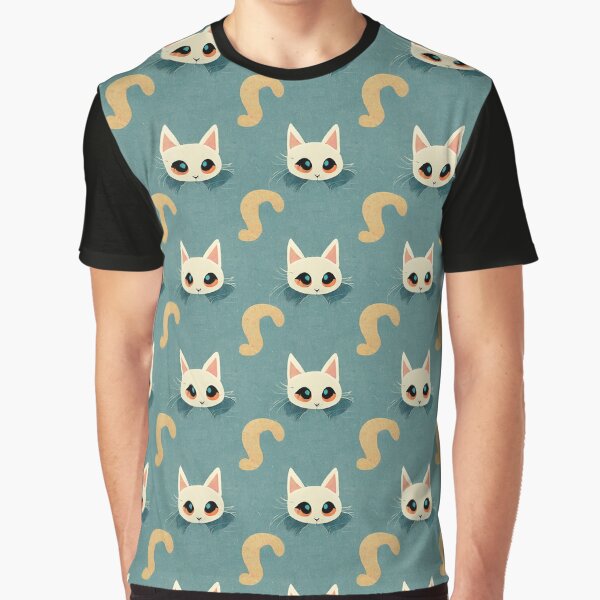 Cute Cat Pattern 40 Regular Grid T-Shirts, Hoodie, Sweatshirt