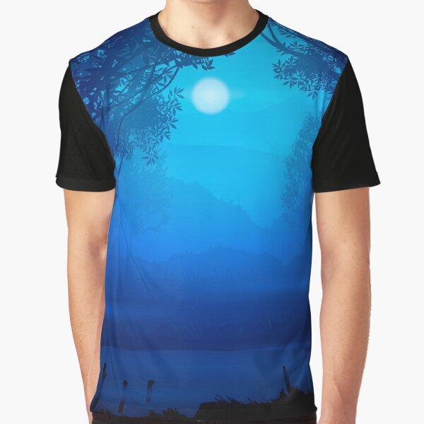 Blue forest by Timegraf T-Shirts, Hoodie, Sweatshirt | BlankRebels.com (Image 1)