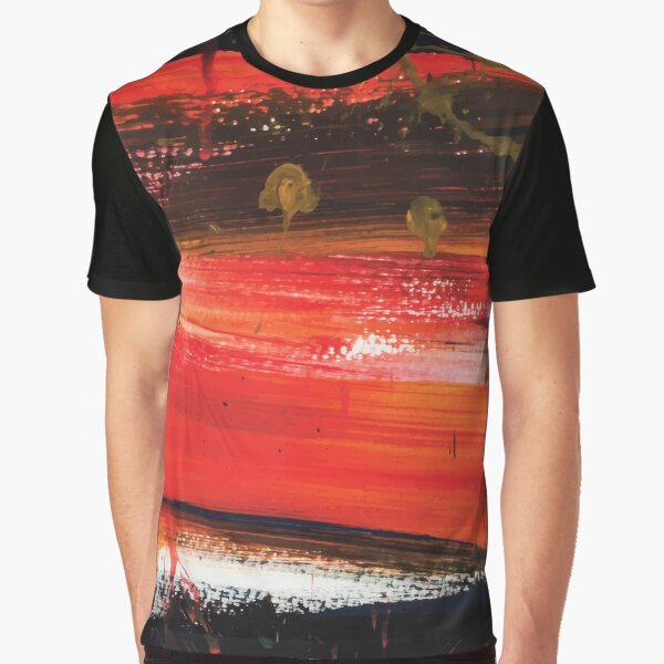 A Bleeding Walls-Red Industrial Abstract Painting by Unknown Vintage Artist by BossyCatHome T-Shirts, Hoodie,... (Image 1)