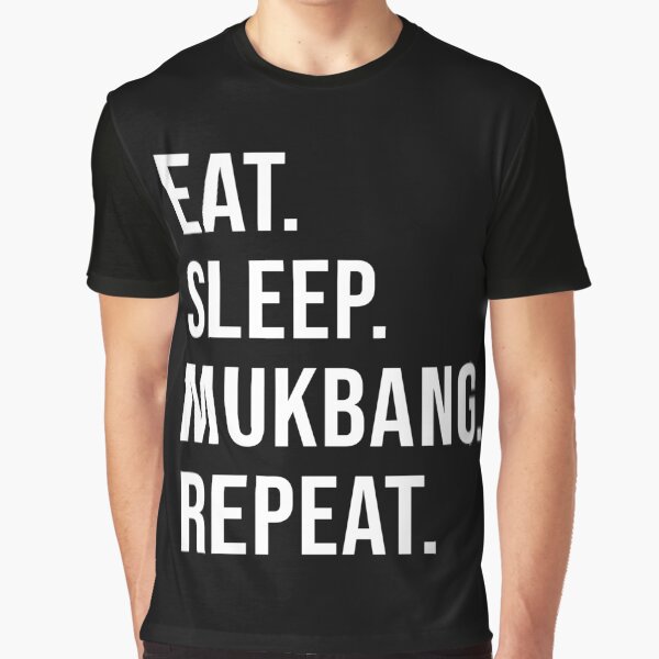 Eat Sleep Mukbang Repeat Korean Eating Show Food Lover Spicy T-Shirt by JoDesignLab Hoodie, Sweatshirt (Image 1)