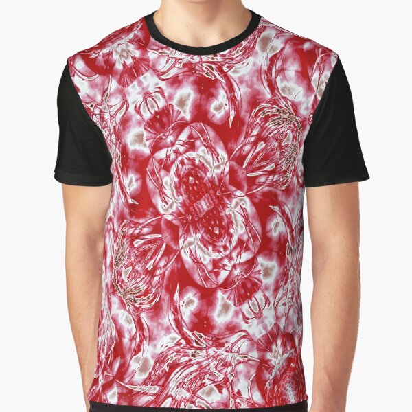 Floral Design In Red and White by Lynn  Marie Sharp T-Shirts, Hoodie, Sweatshirt | BlankRebels.com (Image 1)