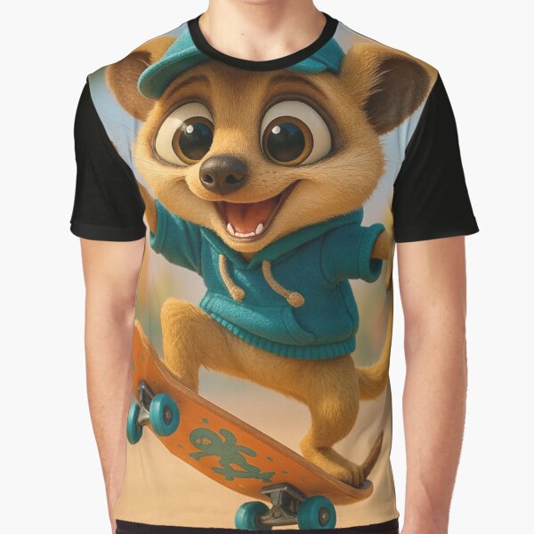 Skater Meerkat by Sillytoe T-Shirts, Hoodie, Sweatshirt | BlankRebels.com (Image 1)
