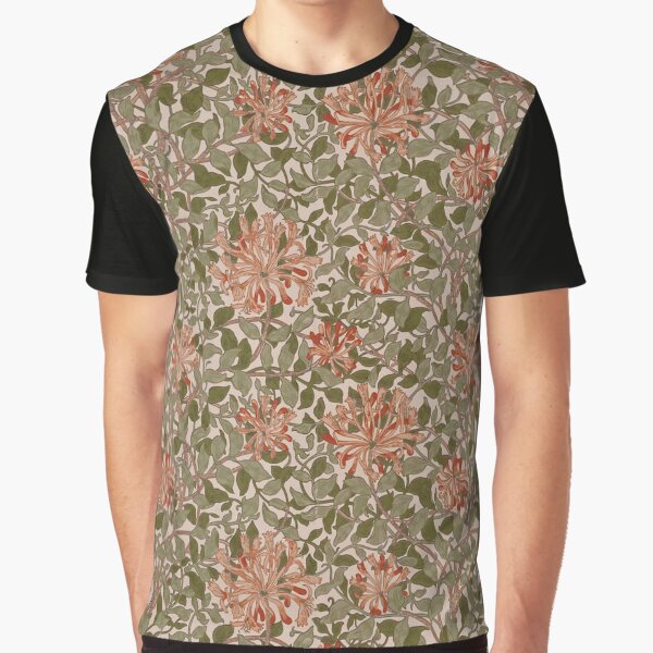 William Morris honeysucklea floral by Olivia-One T-Shirts, Hoodie, Sweatshirt | BlankRebels.com (Image 1)