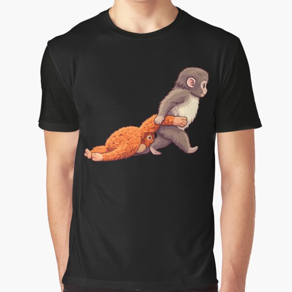 Baby Monkey Pulling Orangutan Primate Lover by SofenArt T-Shirts, Hoodie, Sweatshirt | BlankRebels.com (Image 1)
