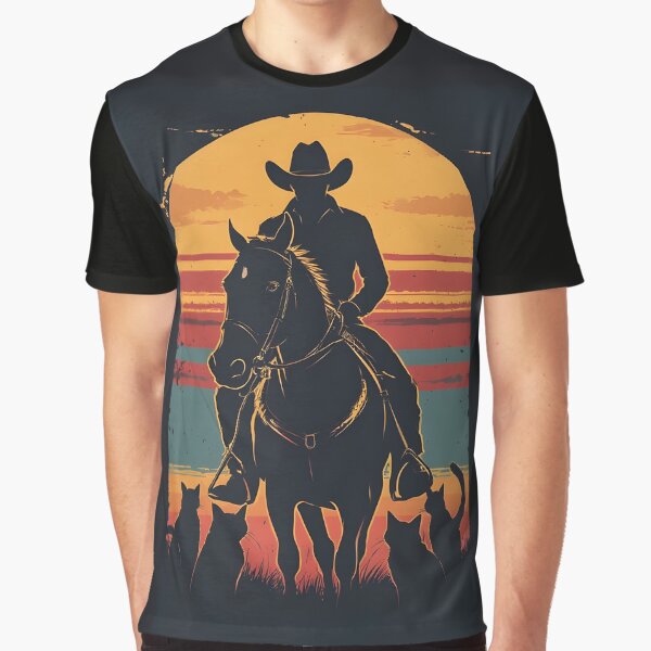 Retro Western Cat herder by owi-art T-Shirts, Hoodie, Sweatshirt | BlankRebels.com (Image 1)