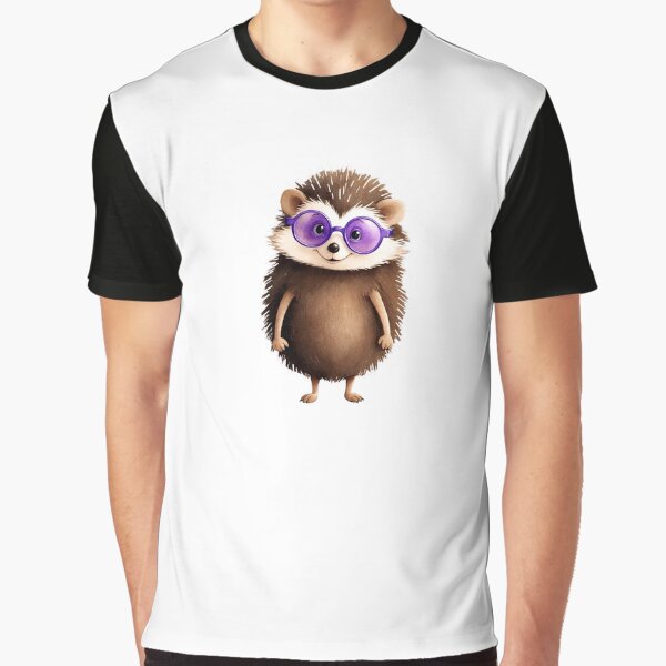 Watercolor Animal Character is wearing glasses by Victoria Riabov T-Shirts, Hoodie, Sweatshirt | BlankRebels.com (Image 1)