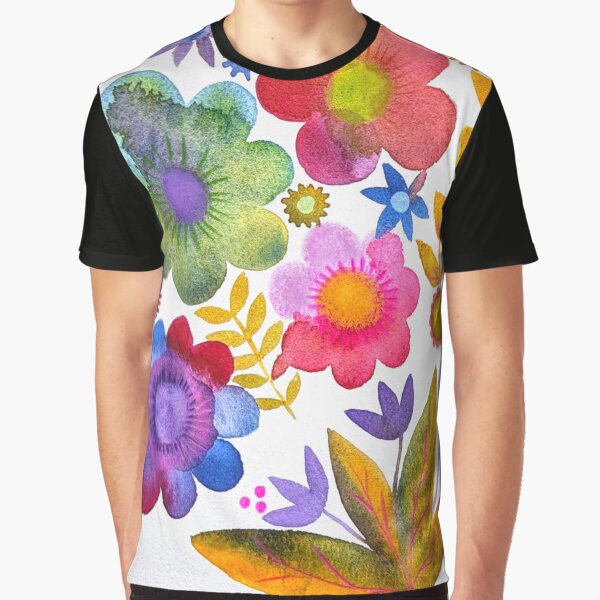Watercolour Flowers by Jess Stride T-Shirts, Hoodie, Sweatshirt | BlankRebels.com (Image 1)