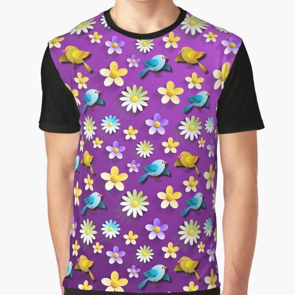 Purple Floral by FantasySkyArt T-Shirts, Hoodie, Sweatshirt | BlankRebels.com (Image 1)