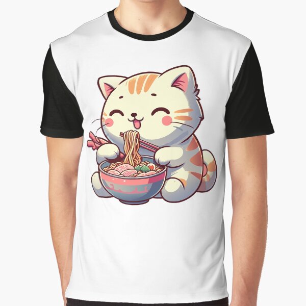 kawaii Cat Ramen by Designowner T-Shirts, Hoodie, Sweatshirt | BlankRebels.com (Image 1)