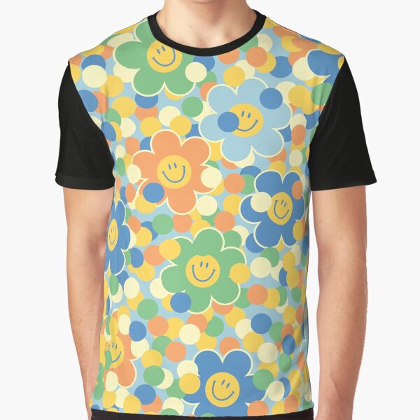 Happy Harajuku Flowers 2 by art-by-gui T-Shirts, Hoodie, Sweatshirt | BlankRebels.com (Image 1)