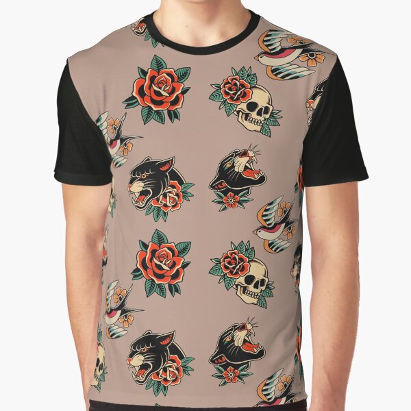 American Traditional Tattoo by MONI854 T-Shirts, Hoodie, Sweatshirt | BlankRebels.com (Image 1)