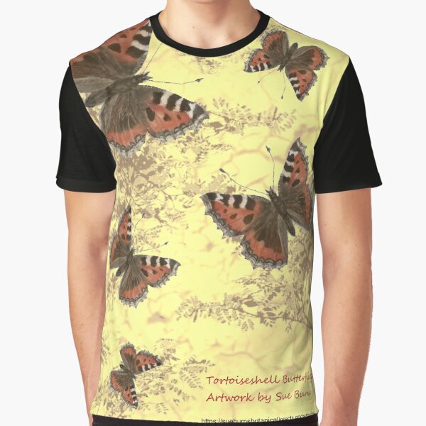 Tortoiseshell Butterflies by Sueburnsinsects T-Shirts, Hoodie, Sweatshirt | BlankRebels.com (Image 1)