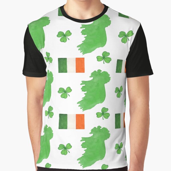 Ireland Flag Irish Clover Irish St Patrick's Day by ILLYL Creatives T-Shirts, Hoodie, Sweatshirt | BlankRebels.com (Image 1)