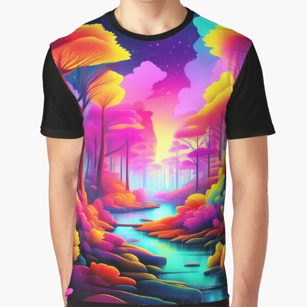 forest in bright colors by aipaint T-Shirts, Hoodie, Sweatshirt | BlankRebels.com (Image 1)