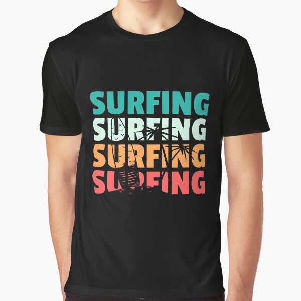 Surfing Tropical Retro by joabaj T-Shirts, Hoodie, Sweatshirt | BlankRebels.com (Image 1)