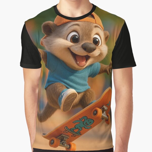 Skater Otter by Sillytoe T-Shirts, Hoodie, Sweatshirt | BlankRebels.com (Image 1)