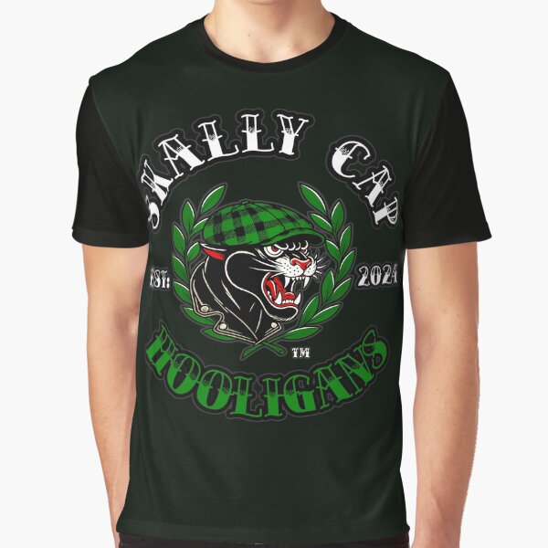 Skally Cap Hooligans: Lucky Black Skally Cat by Skally Cap Hooligans™ T-Shirts, Hoodie, Sweatshirt (Image 1)