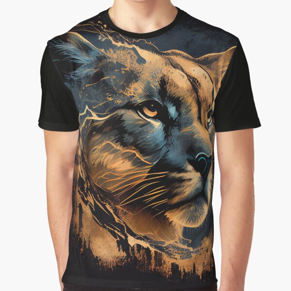 Alpine King Mountain Lion by mcmtdesigns T-Shirts, Hoodie, Sweatshirt | BlankRebels.com (Image 1)