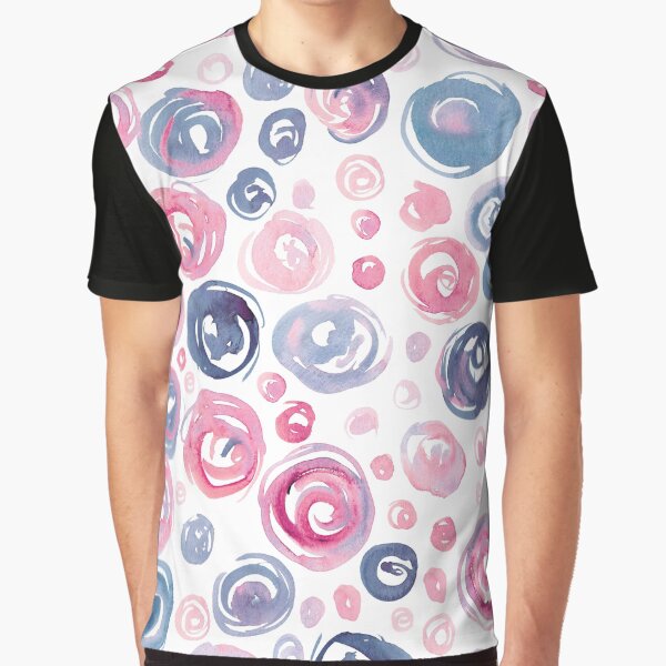 Floral Pattern #7 | Navy and Peach by RebeccaFlaherty T-Shirts, Hoodie, Sweatshirt | BlankRebels.com (Image 1)