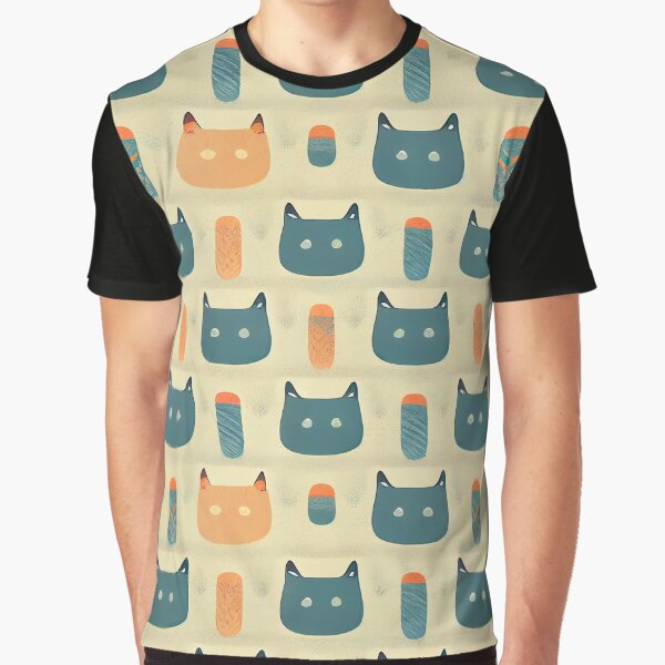 Cute cat pattern art 27 regular grid by KoolArtDistrict