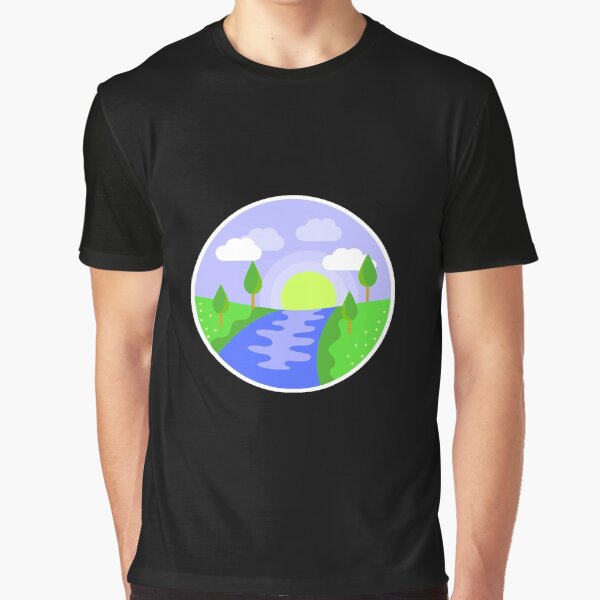 Landscape and River by DMJPRINT T-Shirts, Hoodie, Sweatshirt | BlankRebels.com (Image 1)